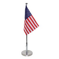 Table Flag Adjustable Height pole with single reverse flag
